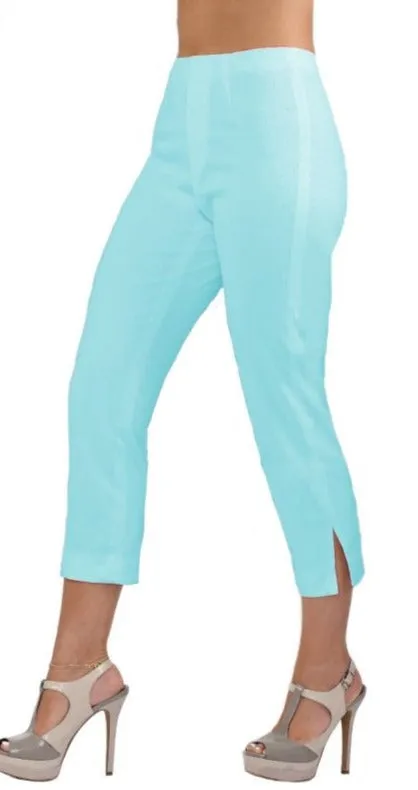 23" Inseam Pull-on Capri-Length Pant "Sidney Denim"