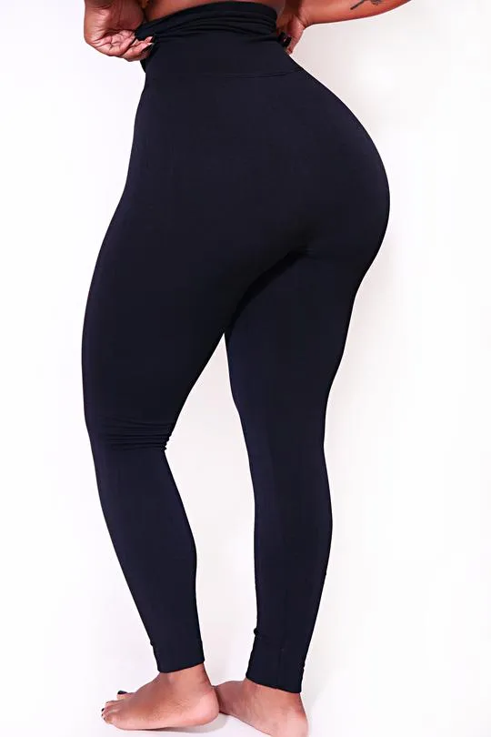3-5 Pack Black Yoga Tummy Control Legging