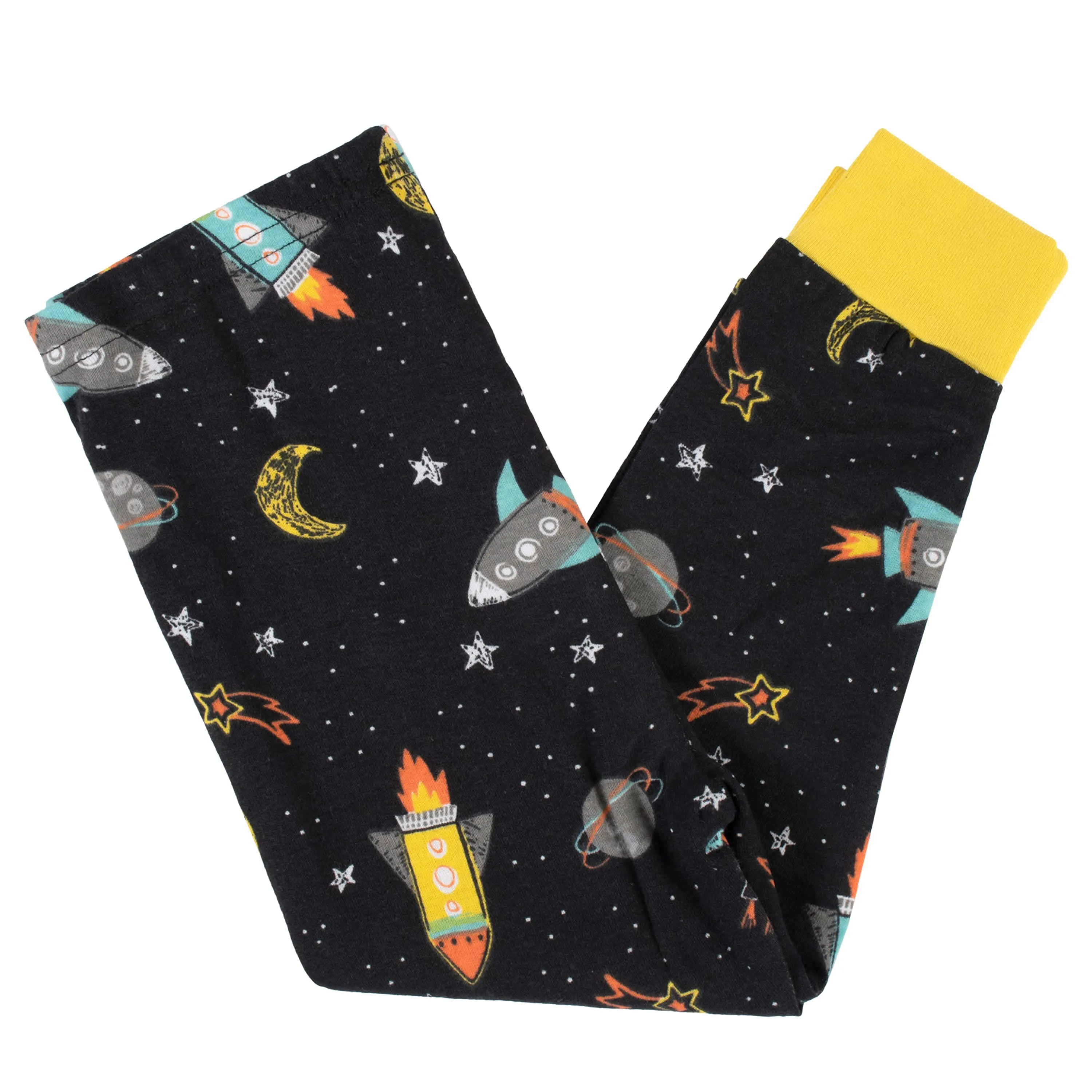 4-Piece Infant & Toddler Boys Blast Off Snug Fit Cotton Pajamas