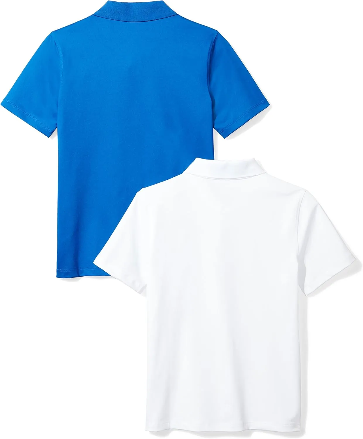 Amazon Essentials Boys and Toddlers' Short-Sleeve Active Performance Polo Shirts, Pack of 2