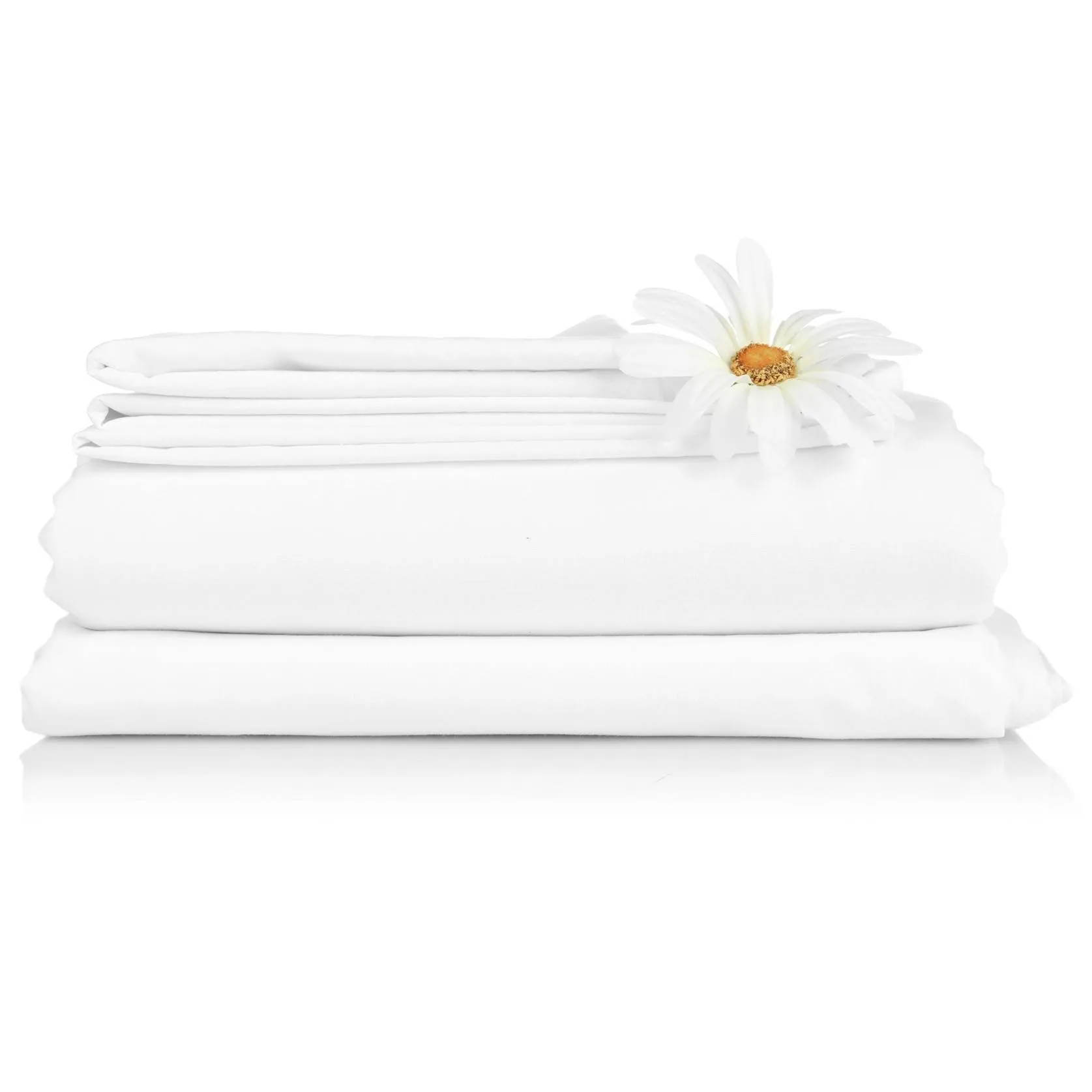 Bed Sheet Set White - 300 TC