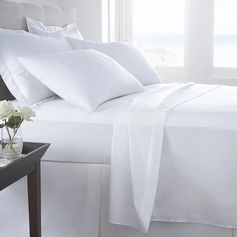 Bed Sheet Set White - 300 TC