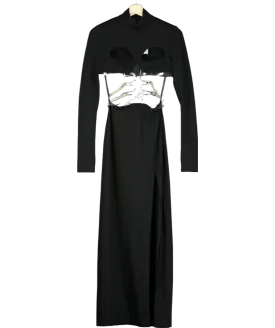 Christopher Kane Black Cutout Maxi Dress No Size
