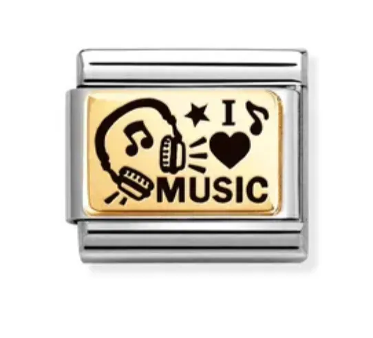 Classic Gold MUSIC, HEADPHONE Charm