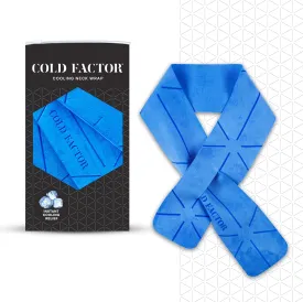 COLD FACTOR Mini Cooling Neck Towel - PVA Premium Cooling Towel Wrap 3 Pack Lasting Up to 5 Hours Cooling Ice Towels for Neck and Face-Neck Cooler with UPF 50  29.5" x 3" (Blue)