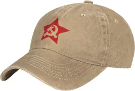 Communist USSR Hammer Sickle Unisex Adult Baseball Hat Sports Cowboy Cap Men Women Snapback