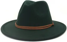Fedora Hats Women Men Wide Brim Church Top Hat Artificial Woolf Elted Jazz Cap Panama Hat