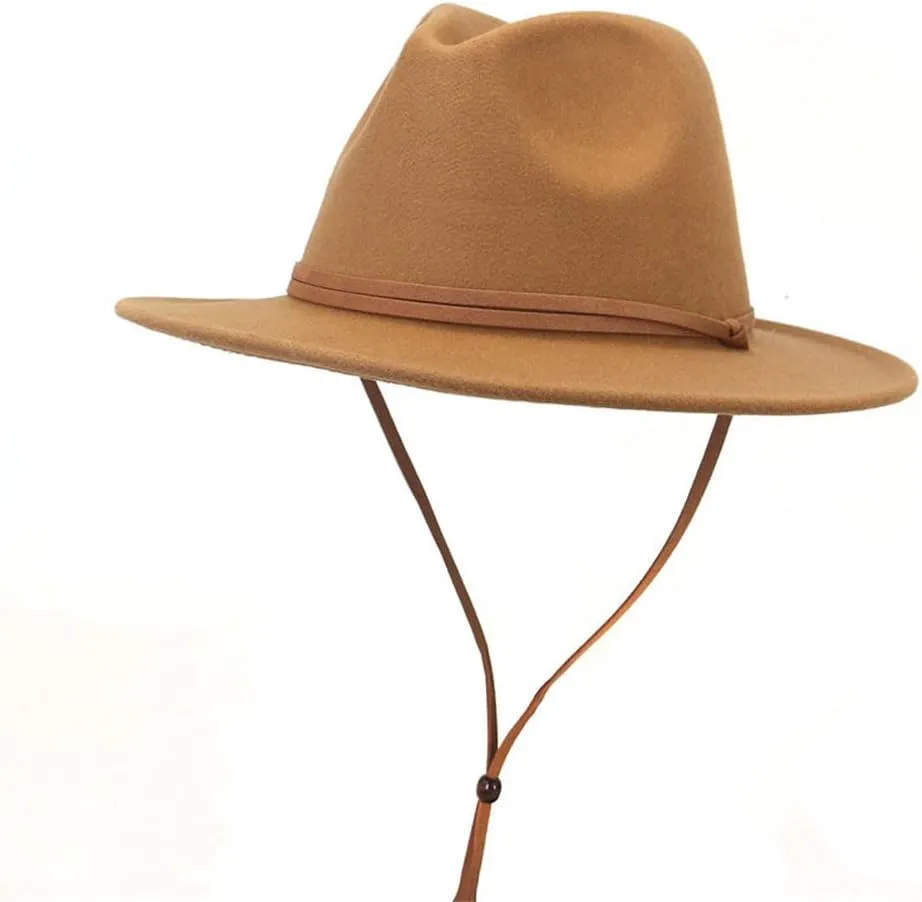 Fedora Hats Women Men Wide Brim Church Top Hat Artificial Woolf Elted Jazz Cap Panama Hat
