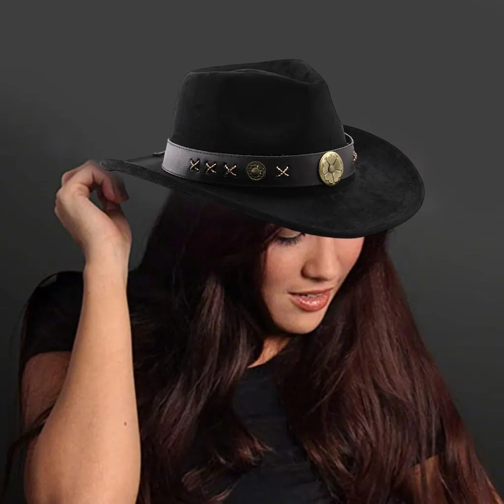 Fedoras Hat Panama Hat Maillard Ethnic for Women Men Photo Props Western for Men Women Unisex Wear Headwear