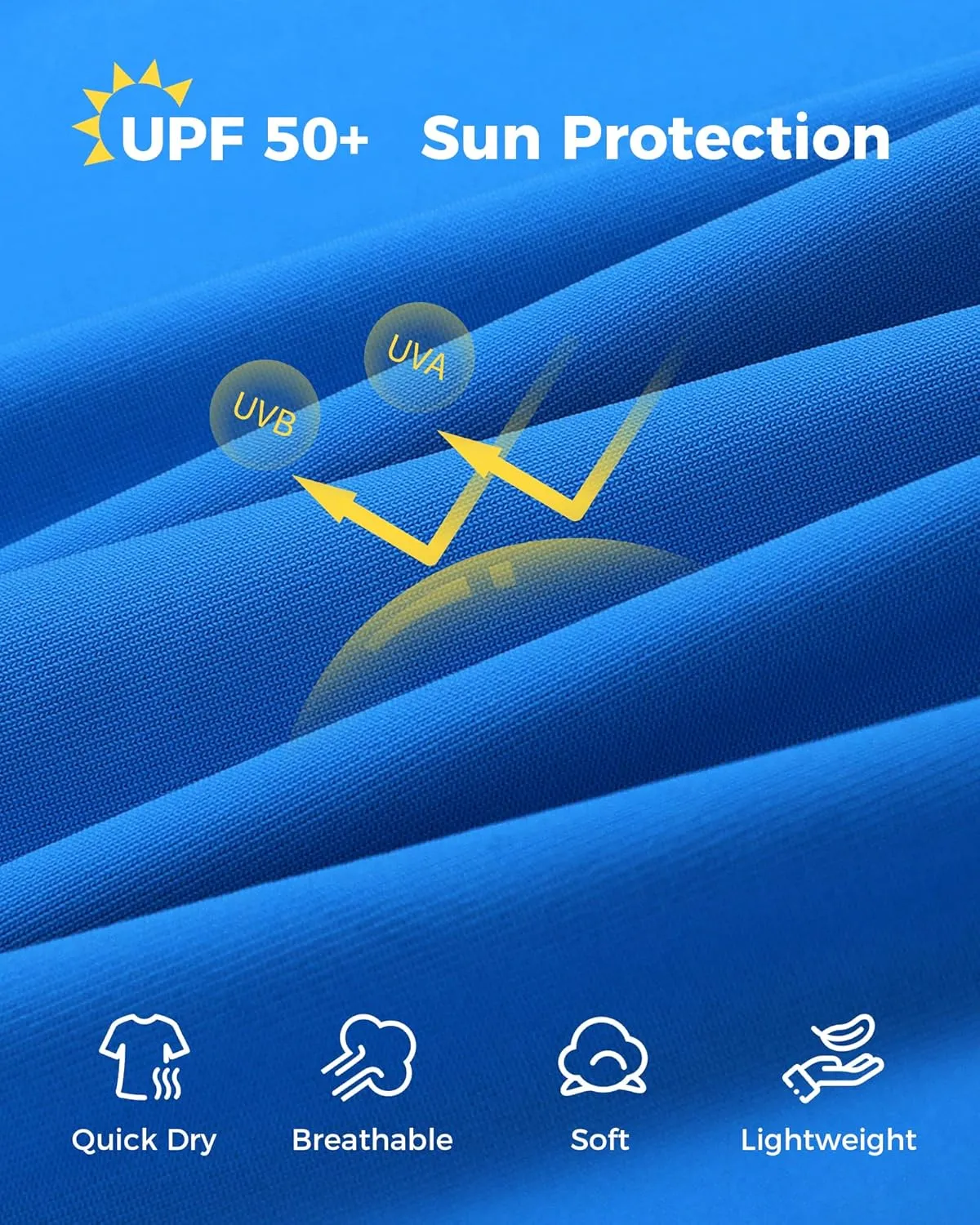 JOCMIC Boys Rash Guard Long Sleeve Swim Shirt UPF 50  Sun Protection Quick Dry Swimming Shirt for Kids