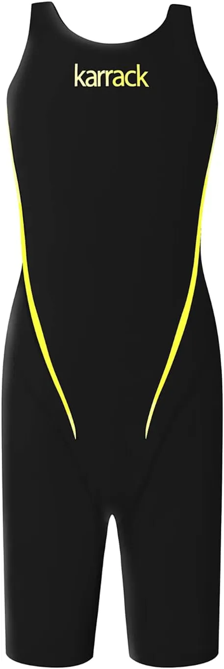 karrack Girls Swimming Suit Sports Conjoined Girls Training Competition Children Swimming Suit