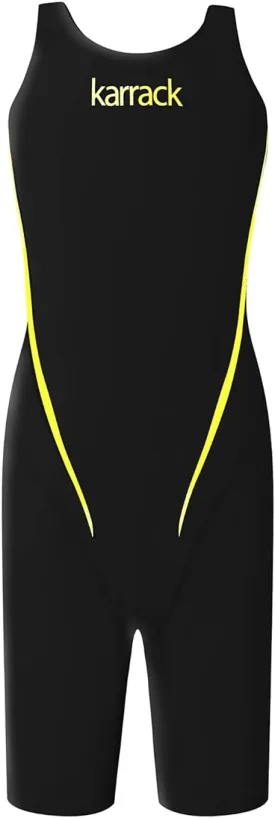 karrack Girls Swimming Suit Sports Conjoined Girls Training Competition Children Swimming Suit