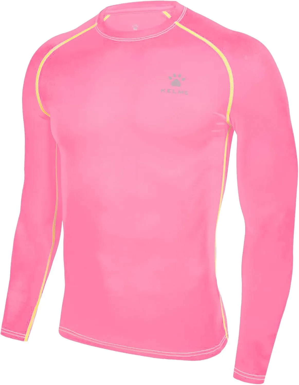 KELME Men's Long Sleeve Compression Shirt, Cool Dry Athletic Top Base Layers, Running Soccer Football Undershirt T-Shirt