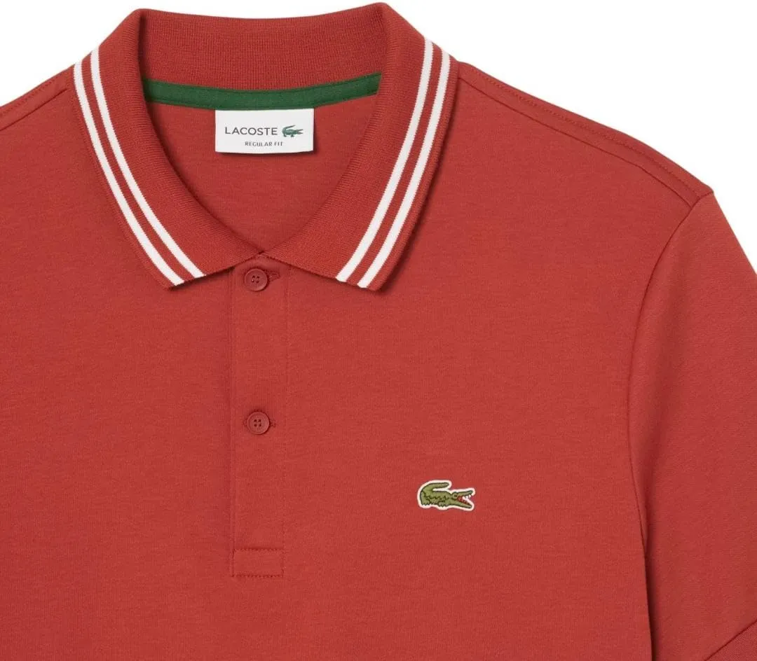 Lacoste Men's Seasonal Short Sleeve Regular Fit Contrast Collar Polo