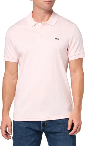 Lacoste Men's Seasonal Short Sleeve Regular Fit Contrast Collar Polo