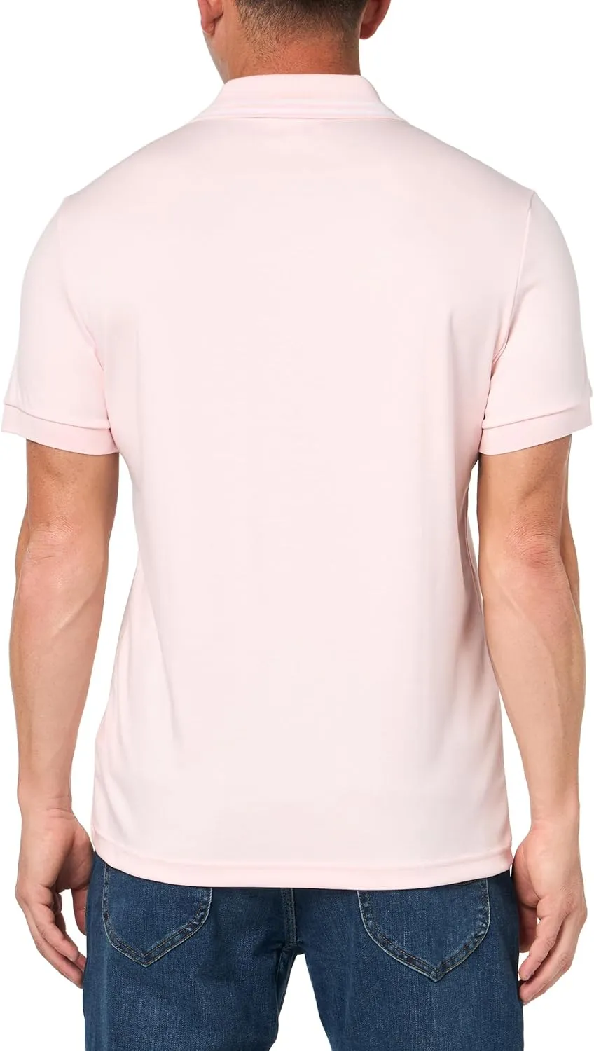 Lacoste Men's Seasonal Short Sleeve Regular Fit Contrast Collar Polo