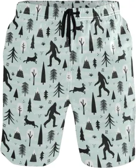 Men's Swim Trunks Board Shorts Quick Dry Swimsuit Swimwear Holiday Party Bathing Suit