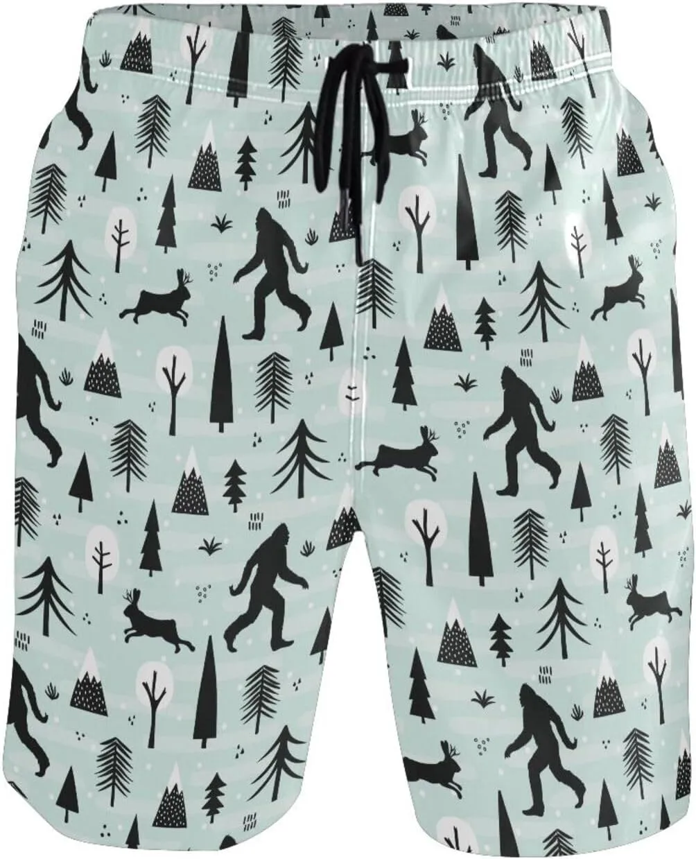 Men's Swim Trunks Board Shorts Quick Dry Swimsuit Swimwear Holiday Party Bathing Suit