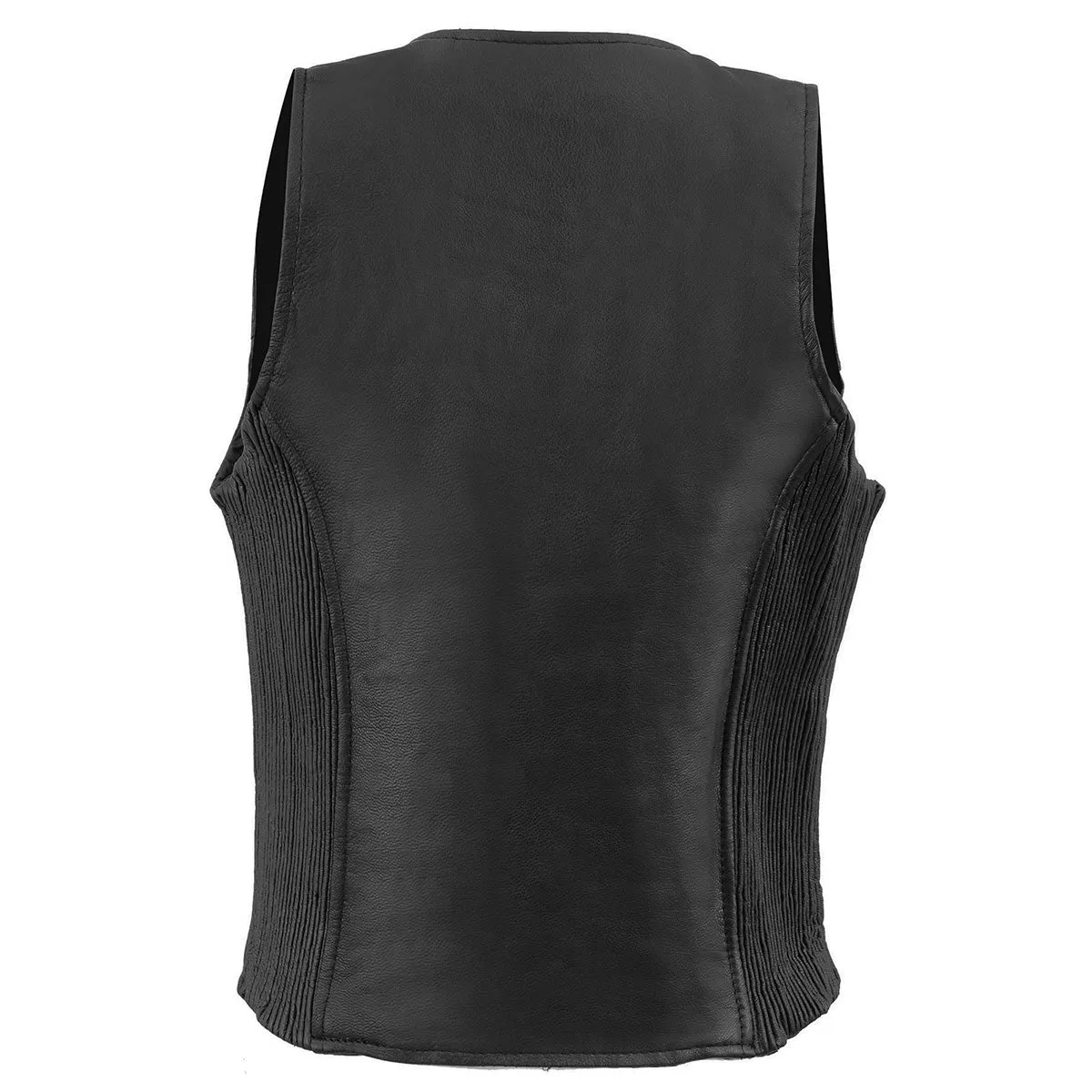 Milwaukee Leather Women's Black Premium Leather Zipper Closure
