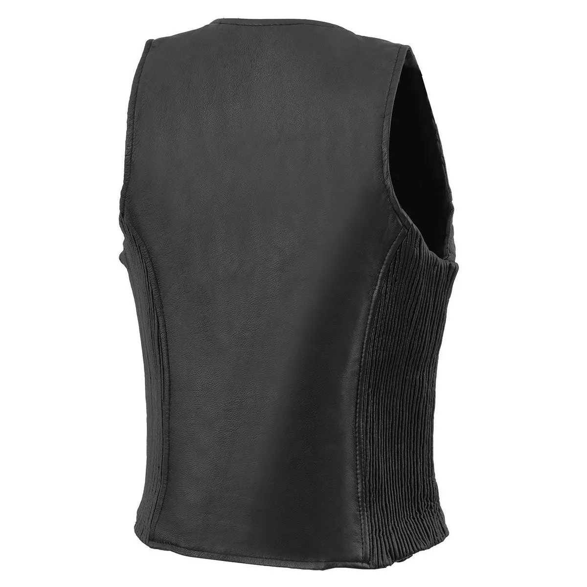 Milwaukee Leather Women's Black Premium Leather Zipper Closure