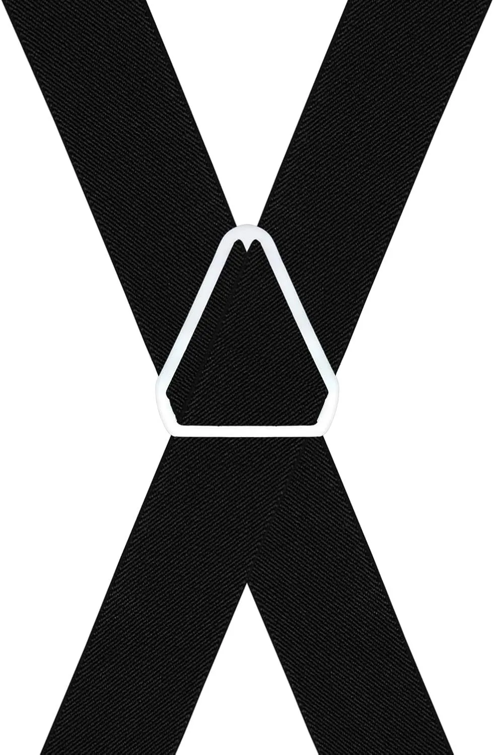 Moulen Men's X-Back 1.4 Inches Wide 4-Clips Adjustable Suspenders
