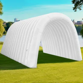OZIS Inflatable Tunnel Sports Tunnel Entrance with Installed Blower Inflatable Tunnel Tent for Business Advertising Event Exhibition Promotion,Street,Shop,Supermarket,School(White, 16x10x10ft)