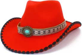 Panama Hat Fedoras Western Short-Brimmed Hat for Women Man Casual Wear Western Fedoras Man Women Unisex Wear