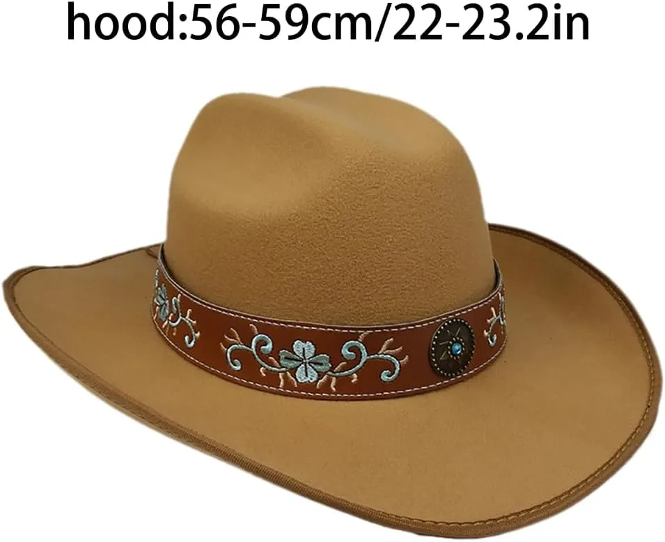 Panama Hat Fedoras Western Short-Brimmed Hat for Women Man Casual Wear Western Fedoras Man Women Unisex Wear