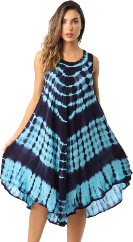 Riviera Sun Tie Dye Summer Dress - Beach Cover Up