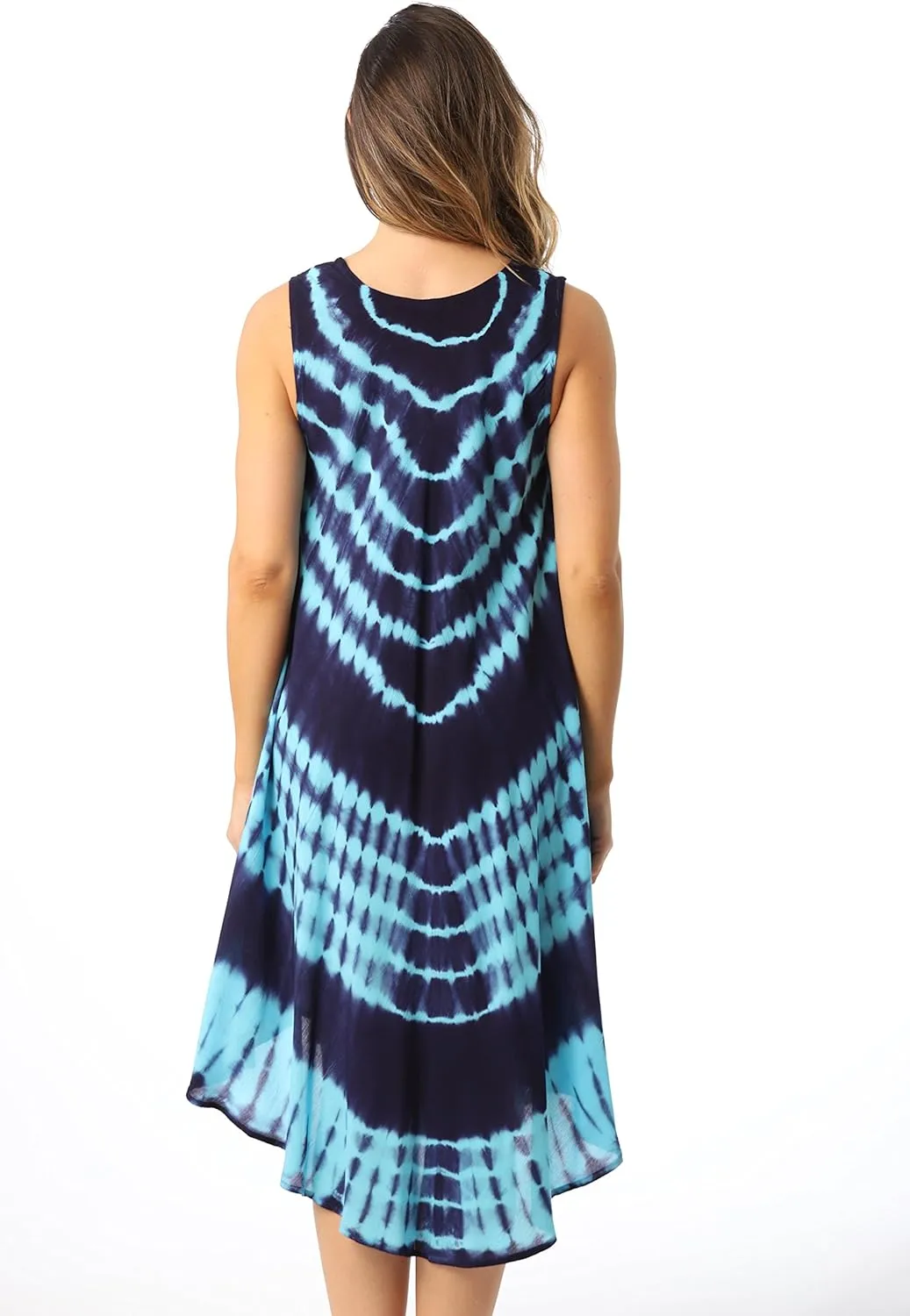 Riviera Sun Tie Dye Summer Dress - Beach Cover Up