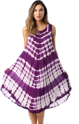 Riviera Sun Tie Dye Summer Dress - Beach Cover Up