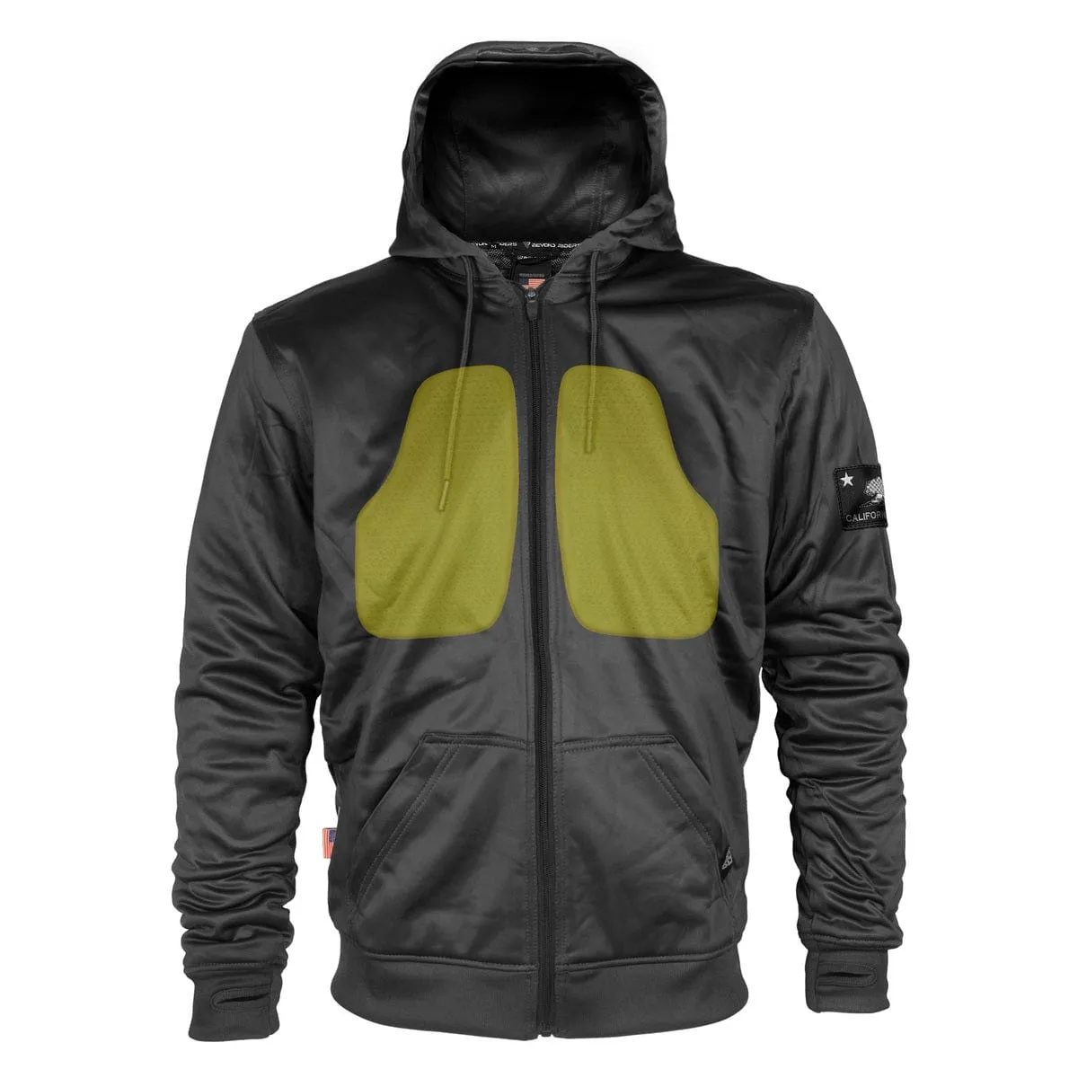 SALE Black Solid Ultra Protective Hoodie with Pads
