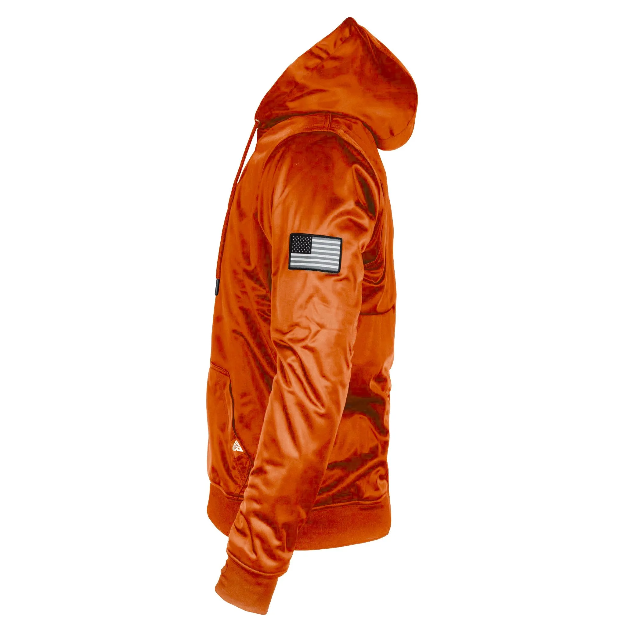 SALE Orange Solid Ultra Protective Hoodie with Pads
