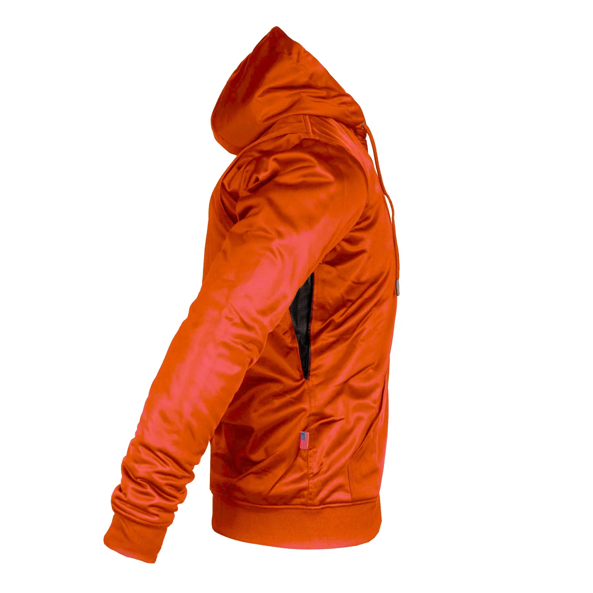 SALE Orange Solid Ultra Protective Hoodie with Pads