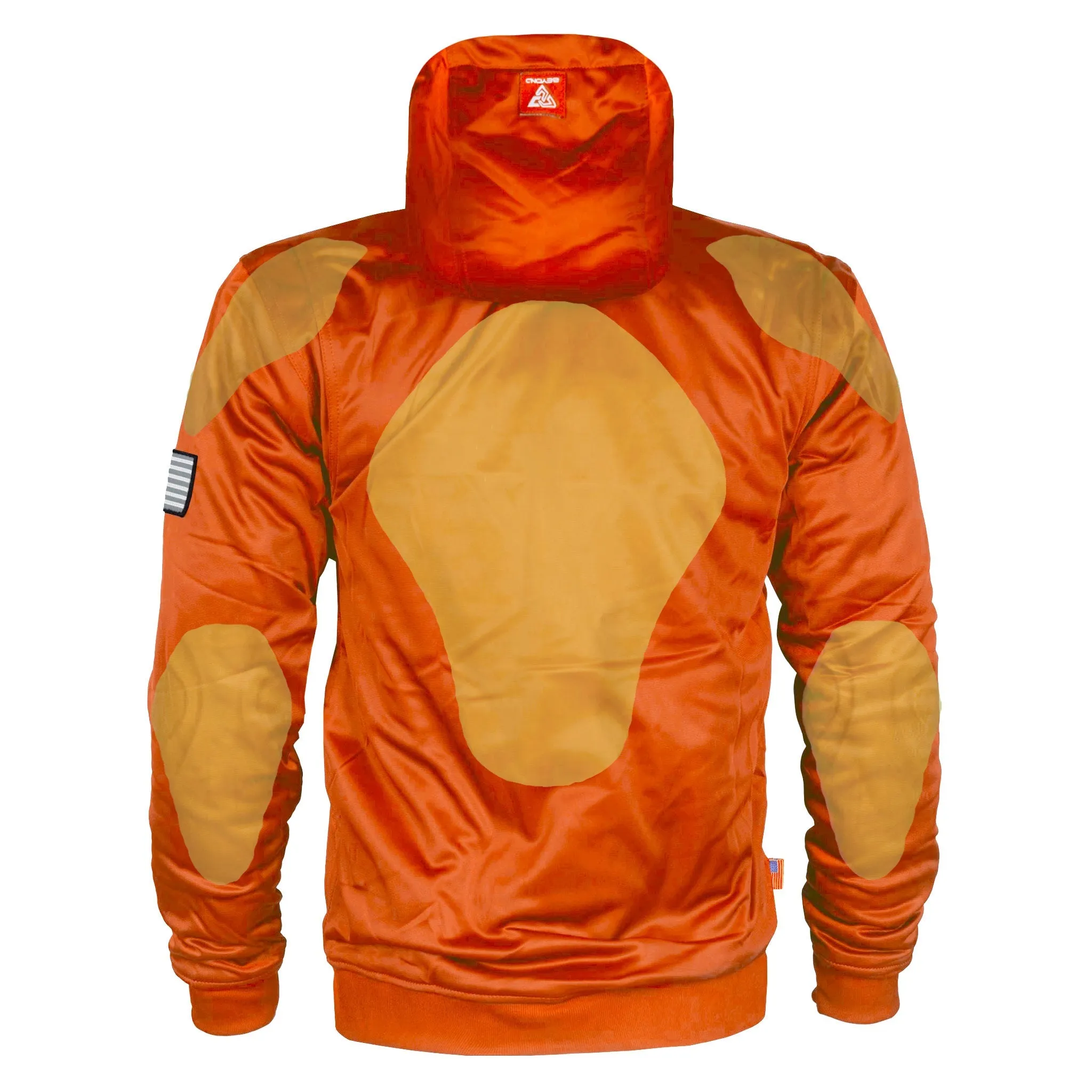 SALE Orange Solid Ultra Protective Hoodie with Pads