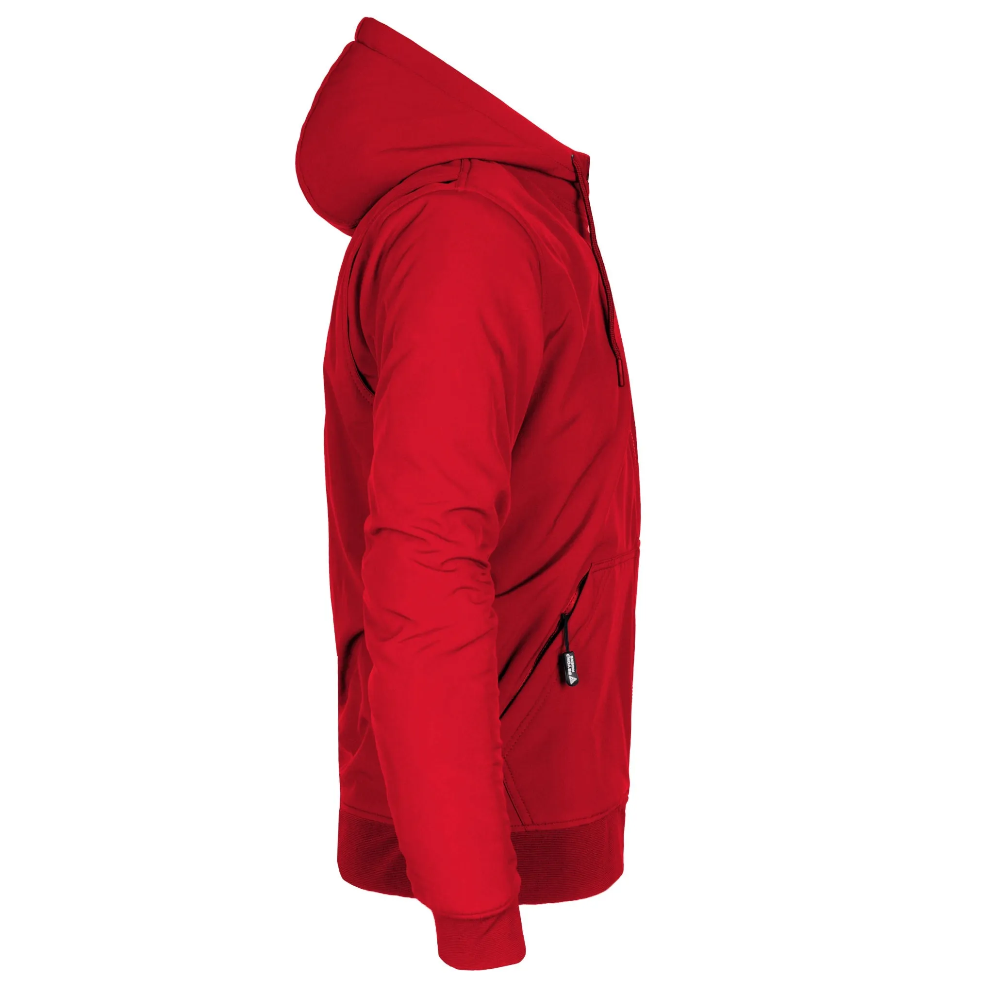SALE Protective SoftShell Unisex Hoodie - Red Solid Matte with Pads