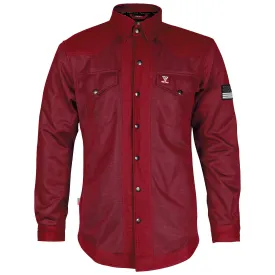SALE Protective Summer Mesh Shirt - Red Maroon Solid with Pads