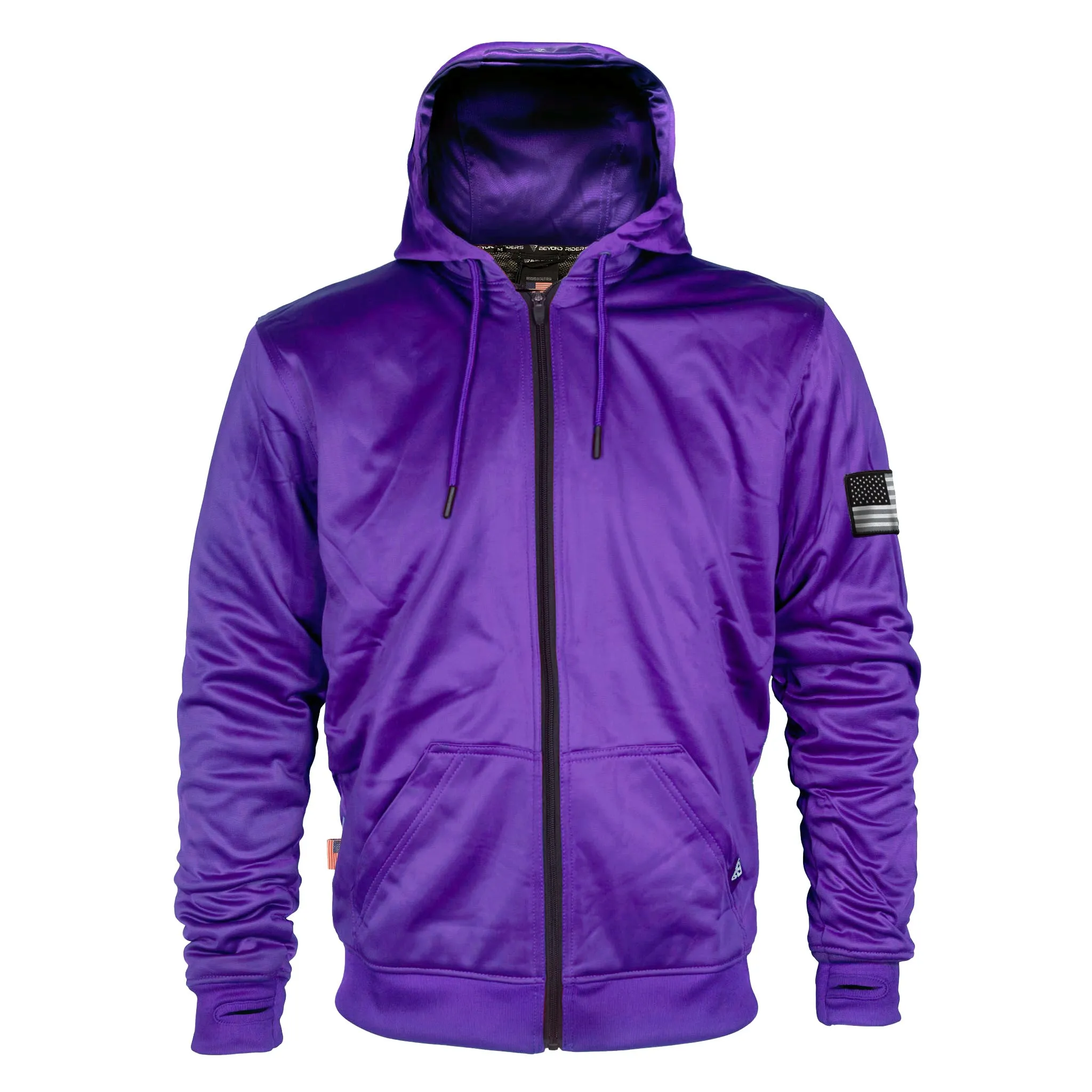 SALE Purple Solid Ultra Protective Hoodie with Pads