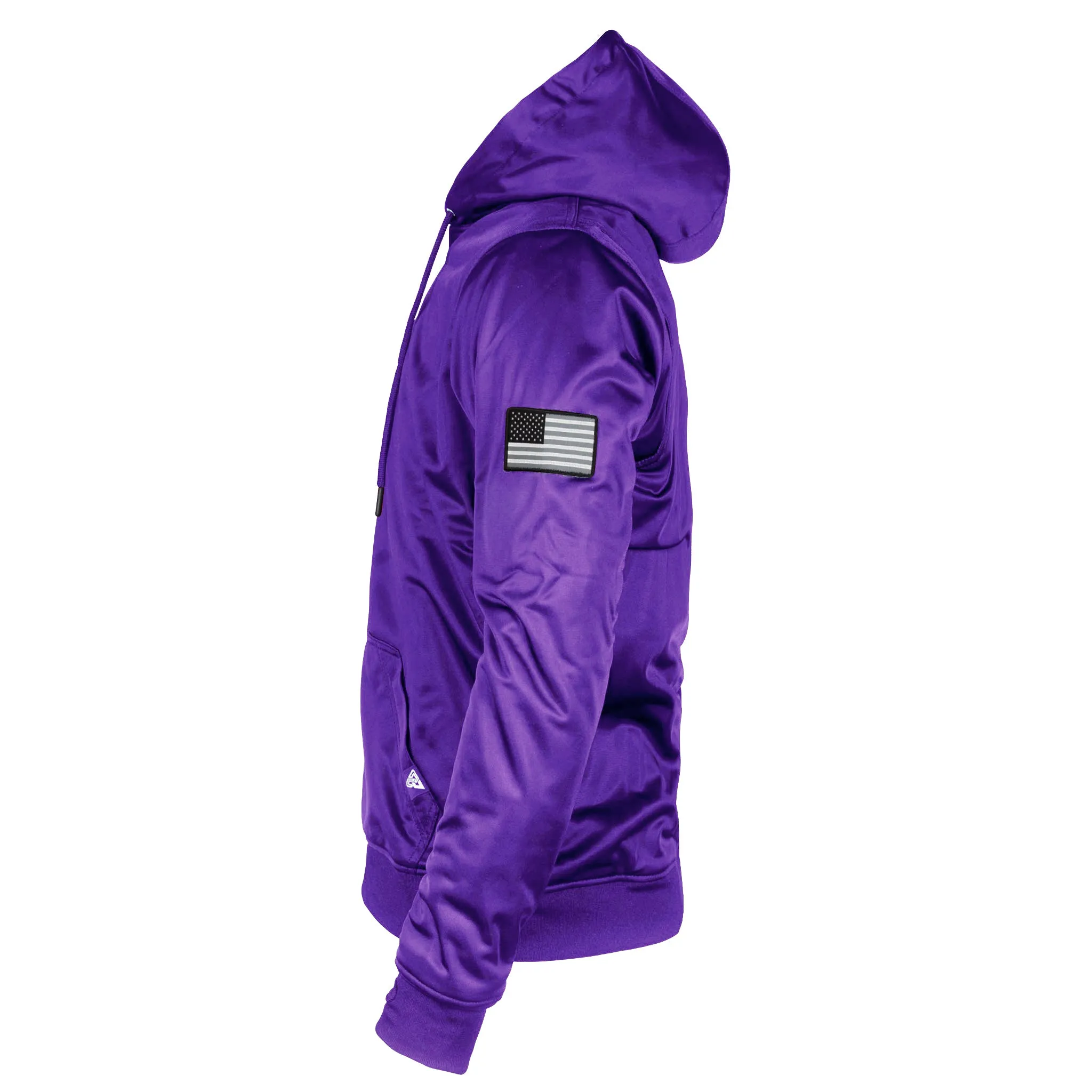 SALE Purple Solid Ultra Protective Hoodie with Pads