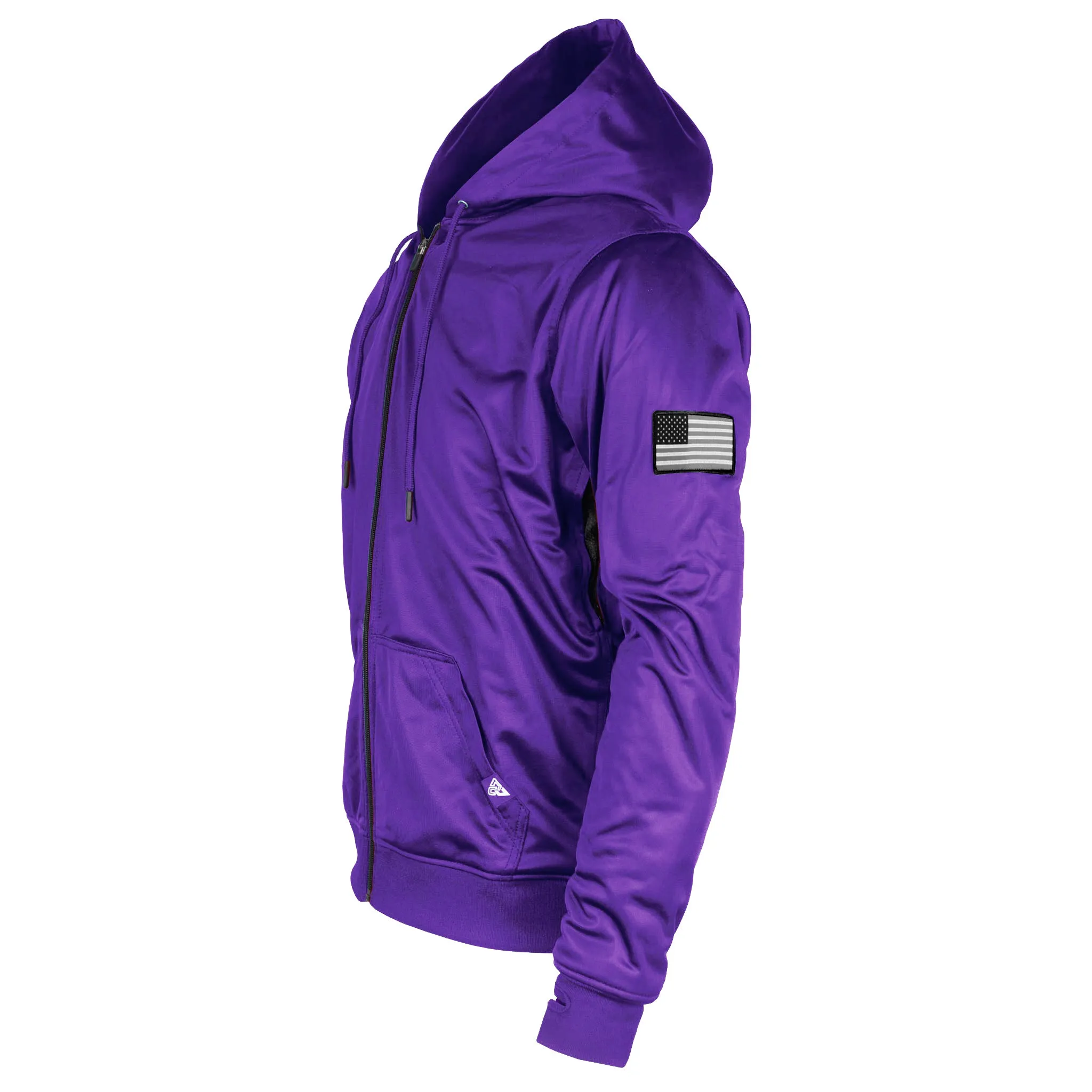 SALE Purple Solid Ultra Protective Hoodie with Pads