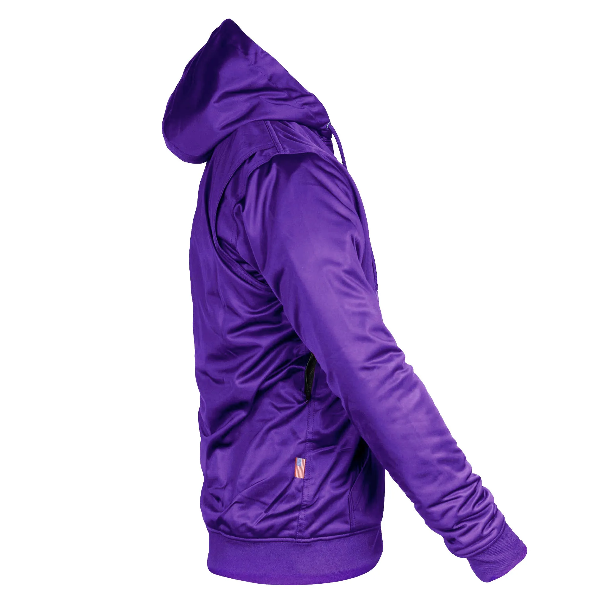 SALE Purple Solid Ultra Protective Hoodie with Pads