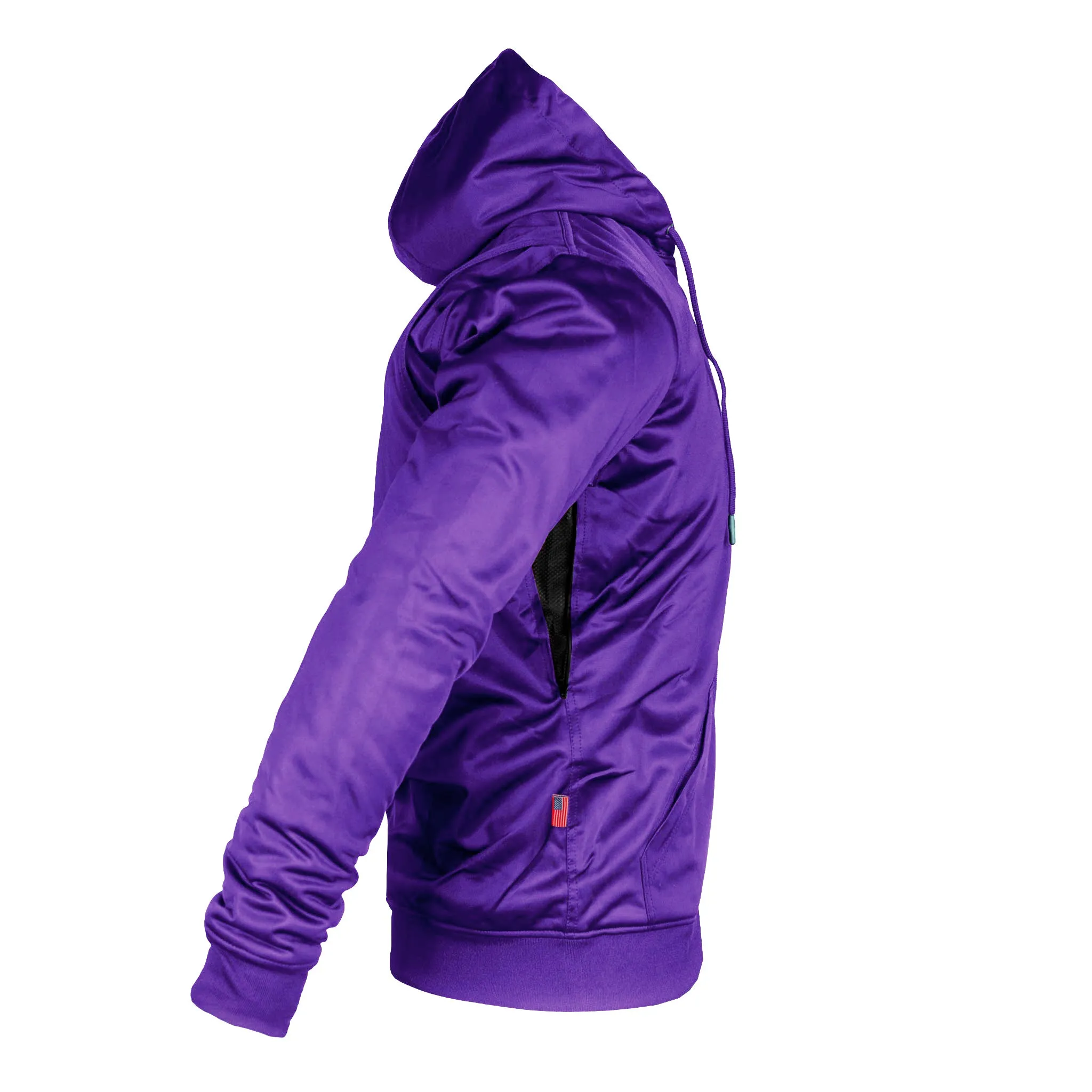 SALE Purple Solid Ultra Protective Hoodie with Pads