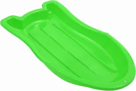 Superio Toboggan Snow Sled- 37 Plastic Slider for Kids and Adults- Heavy Duty Sled for 1 Rider with Pull Ropes for Downhill Sledding, Winter Outdoor Sports