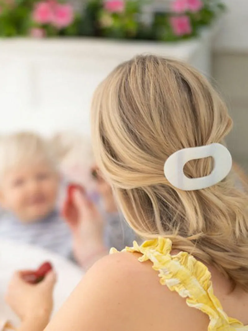 Teleties Flat Round Clips - Naturals