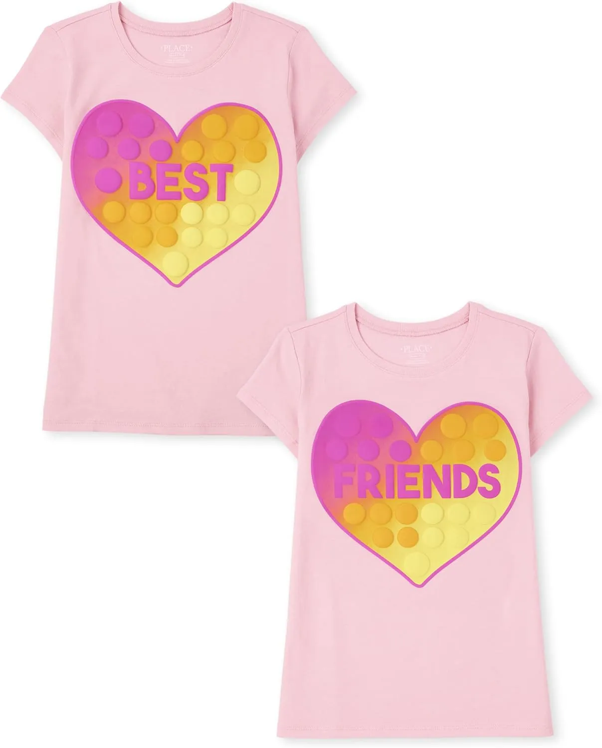 The Children's Place Girls' Assorted Everyday Short Sleeve Graphic T-Shirts,multipacks