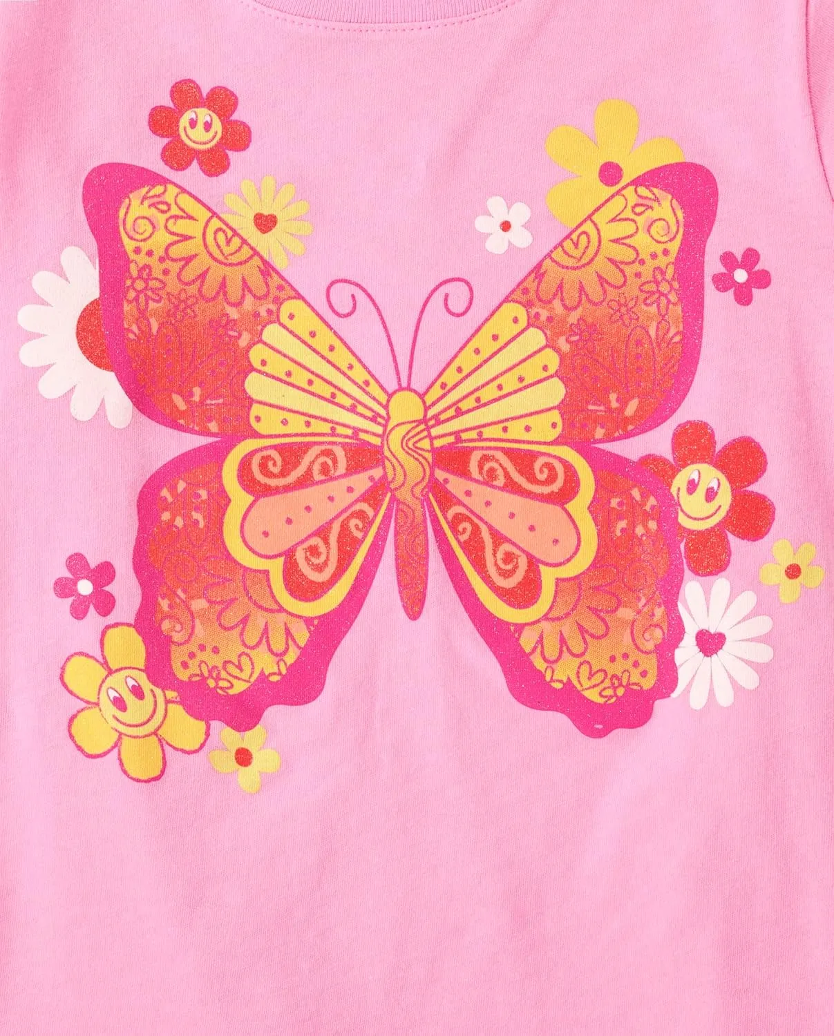 The Children's Place Girls' Assorted Everyday Short Sleeve Graphic T-Shirts,multipacks